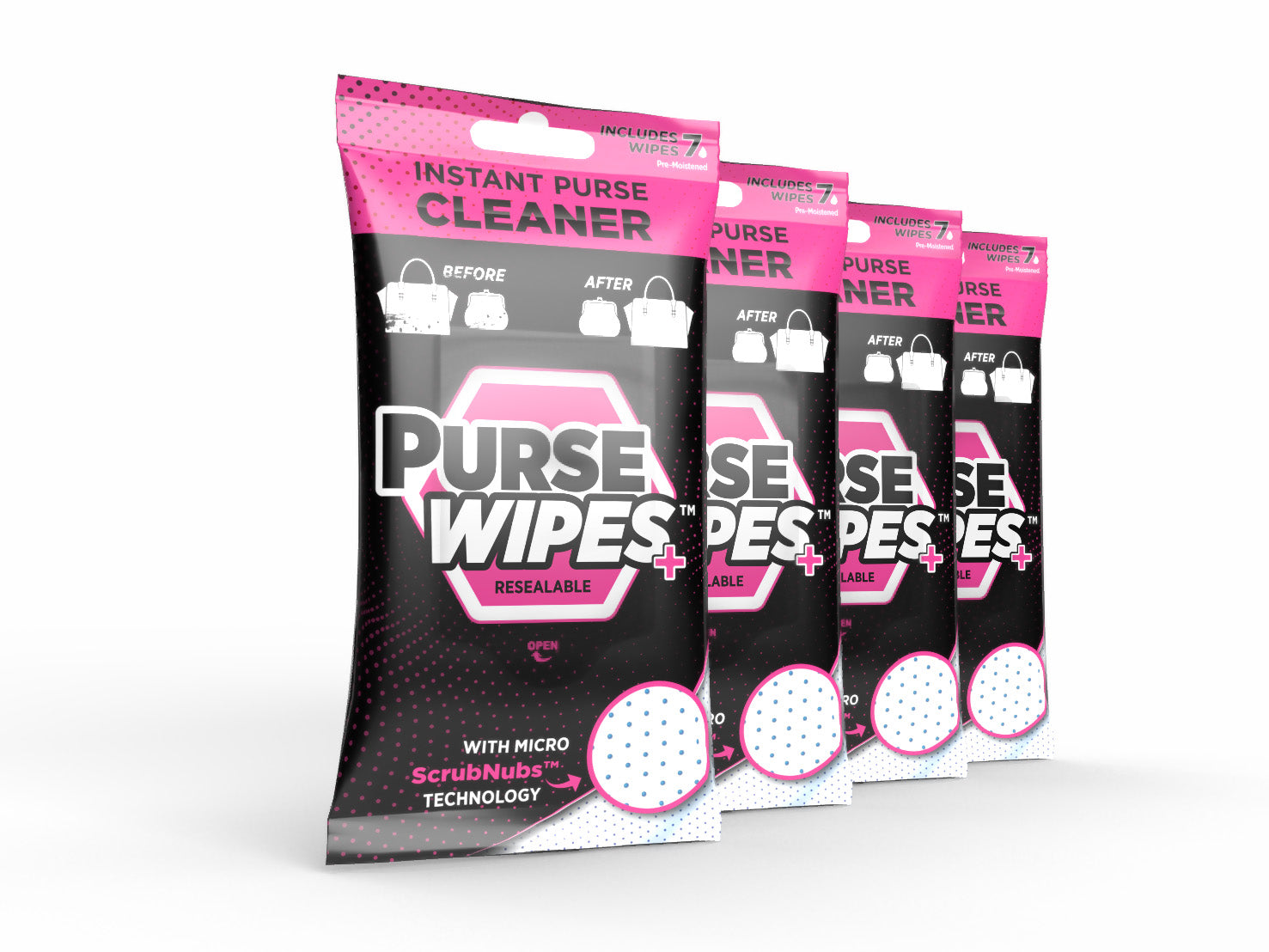 PurseWIPES®️ Leather Purse Cleaner: 28 Pack – SneakERASERS