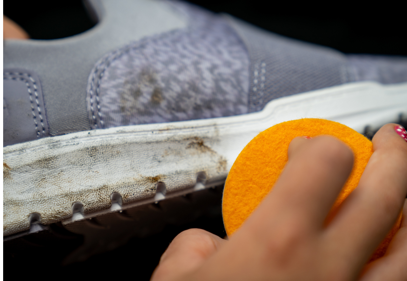 sneakerasers cleaning thrifted shoes