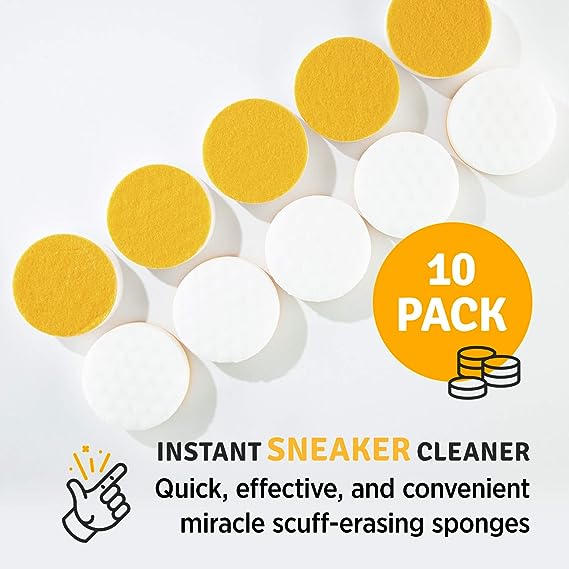 FSSTAM Sneakers Shoes Cleaning Sponge Eraser, Reusable Pad, White Shoe Foam  Cleaner Kit, Easily Cleans White Soles, 2 Packs(with Exclusive FSSTAM  Booskie) 