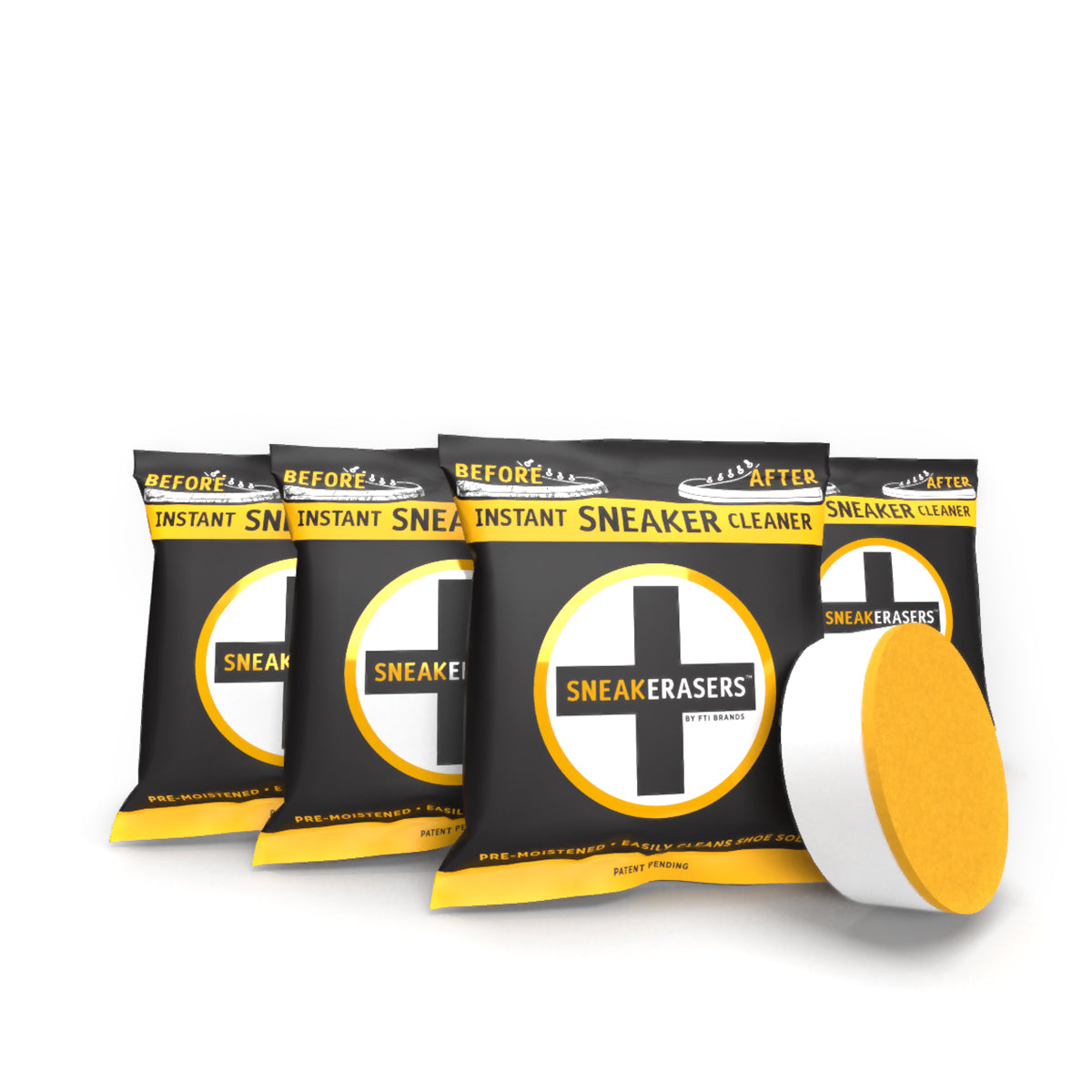 SneakERASERS Pre-Moistened Singles 4-Pack