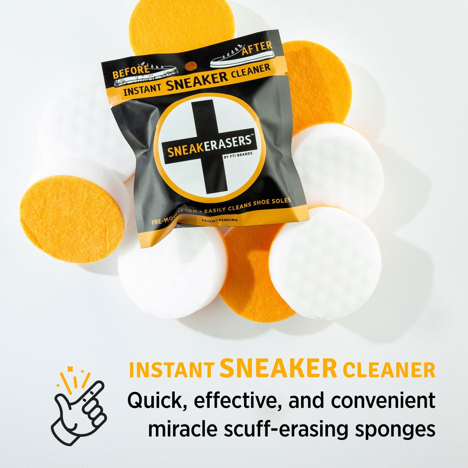 FIONEL Shoes Multifunctional Cleaning Cream,Sneaker Erasers,White Shoe Cleaner,Leather Shoe Cleaner,White Shoe Cleaning Cream with Sponge Eraser (1pcs)