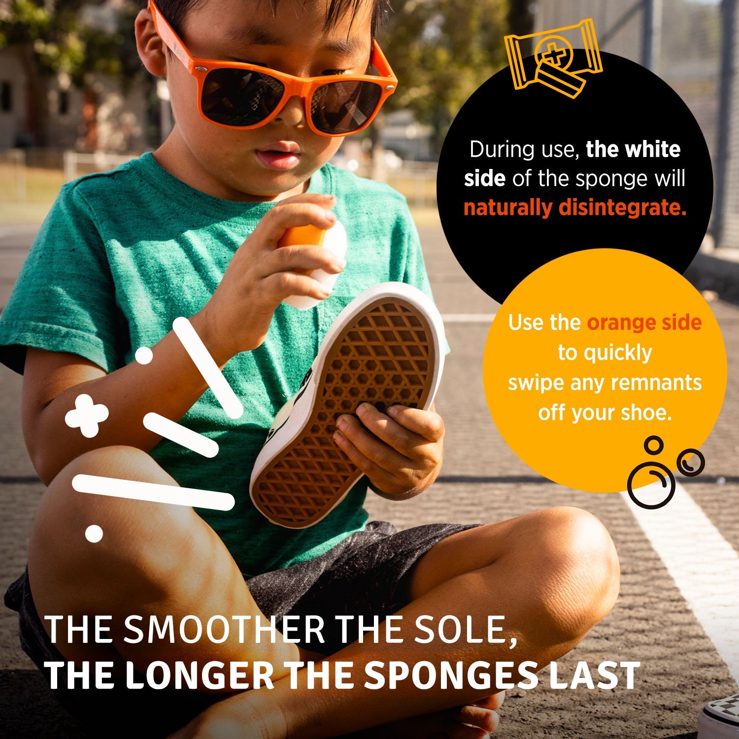 SneakERASERS - Erasing Sponge Tough Enough for Shoes 